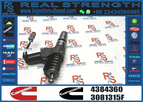 Cummins NTA855 QSN N14 Used Engine Parts Injector 4384360 Model for Machinery Repair Shops with 6 Months Warranty