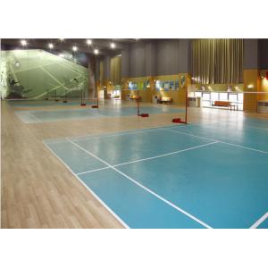 Green Blue 1.8 Meter Width 5.0mm Vinyl Gym Flooring
