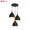 Indoor Black 3piece/set E27 dining room pendant light/LED droplight for eating