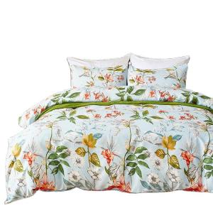 Girls Bed Sheet Fitted Beddings Bed Sheet Sets with Customized Color Flower Design