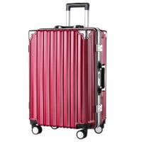 China Custom Pc Carry On Baggage Suitcase Boarding Trolley Luggage With Password Lock on sale