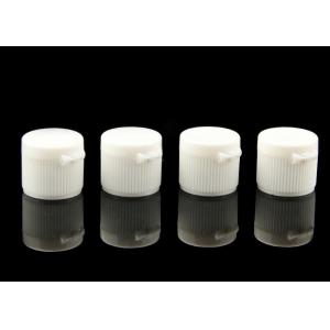 18mm 20mm Plastic Cosmetic Bottle Caps Flip Top White Ribbed Surface Customized