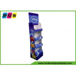 Expositions de marchandises portatives de carton de magasins de détail avec 4 plateaux et CMYK imprimant FL170