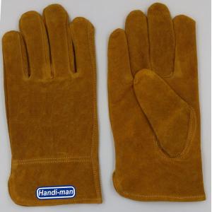 China 10 inch Cow Split Leather Working Gloves supplier