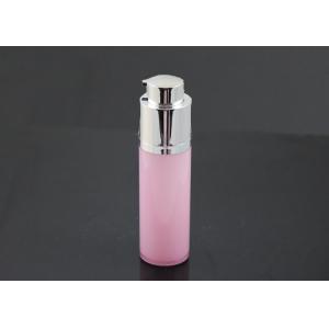 Pink Cylinder 50ml Airless Pump Bottles / Makeup Pump Bottle