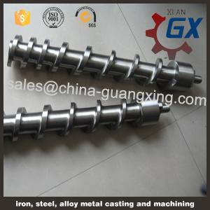 China parallel twin screw counter-rotating screw for pvc pe pp supplier