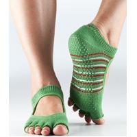 Half Toe with Grip Bare Instep Cotton Five Toes Socks Organic Yoga Socks