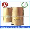 Laminated zipper lock kraft paper standing bag for food with transparent window