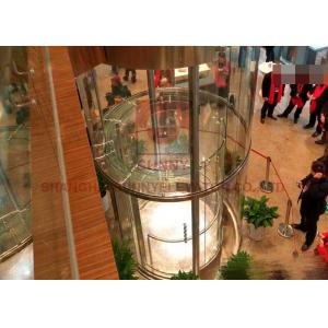 1350kg Glass Panoramic Lift Circular Elevators With CE ISO Approved