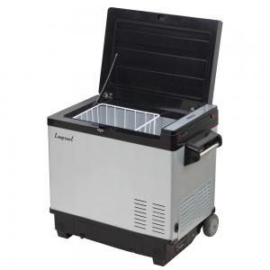 Car Fitment 30L Portable Solar Fridge Refrigerator with Double Door and LFP Battery