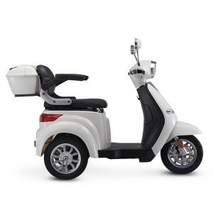 White Color 3 Wheel Mobility Trike , Three Wheel Electric Scooter With LED Light