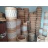 China Natural Straw Household Storage Stool Grass Bamboo Woven Ottoman Box Eco-Friendly Hand-Woven Grass Rattan Stools wholesale