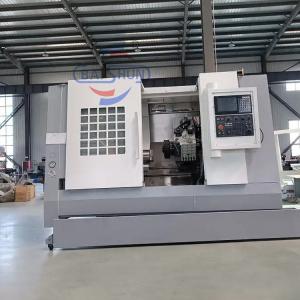 Metal Cutting Automatic Alloy Wheel Slant Bed CNC Lathe Machine TCK550