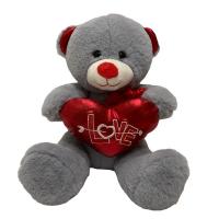 China 27 Cm St. Valentine Stuffed Teddy Bear W/ Heart Plush Toy Sweet Gifts on sale