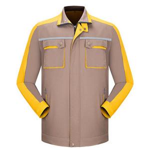 Wear Resistant Mens Long Sleeve Overalls , Mens Work Coat For Labor Protection