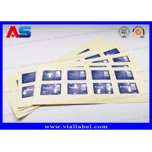 China Silver Foil Decals 5ml Peptide Bottle Labels Printing Matt Lamination Vial Sticker Maker For Pharmaceutical supplier