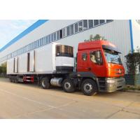 China 3 Axle Refrigerated Semi Trailer , Meat Transport Trailer 35t - 50t With Mechanical Suspension System on sale
