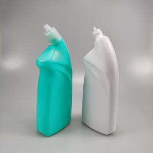 China 600Ml Empty Hdpe Plastic Toilet Cleaner Bottle For Liquid Detergents With Custom Labels supplier