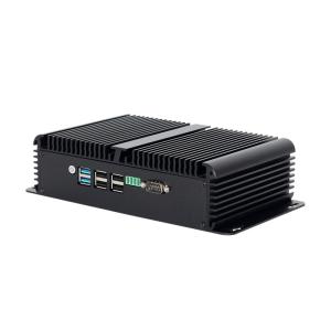 China DDR4 16G RAM Intel N100 Fanless Industrial Mini PC 4 LAN Dual COM Linux With WIFI on sale