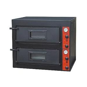 China Black Painting Electric Pizza Baking Oven With 2 Layer 2 Tray 910x820x750mm supplier