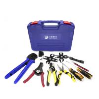 China MC4 Crimping Tool Set Open Barrel Terminals Wire Stripper Cutter on sale
