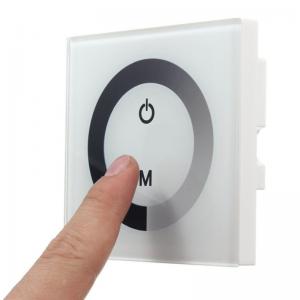 Wall Mounted 12V 24V LED Lighting Dimmer Switch For Single Color Strip Light