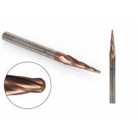 China 4.0mm Solid Carbide Tapered Ball Nose End Mill TiCN Coated CNC Milling Cutter Engraving Bit on sale