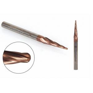 4.0mm Solid Carbide Tapered Ball Nose End Mill TiCN Coated CNC Milling Cutter Engraving Bit