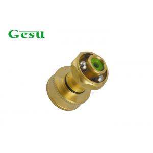 China 3/4 inch Thread Adjustable Spray Nozzle , Mini Solid Brass Water Hose Jet Nozzle supplier