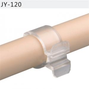 JY-120 28mm PP Plastic Pipe Clamp Fittings For Label Holder