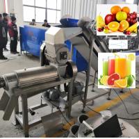 China 1 - 5T/H Apple / Pear / Pineapple / Orange Fruit Juicer Screw Press Machine Type on sale