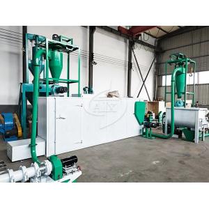 China Electric 2000kg/H Floating Fish Feed Production Line For Feed Factory supplier