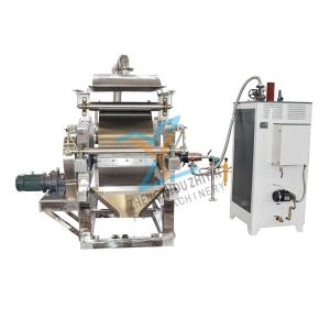 China Sticky and Thick Food Series Drum Scraper Drying Machine Corn Potato Starch Conductive Gas Heating Continuous Drying Equipment wholesale