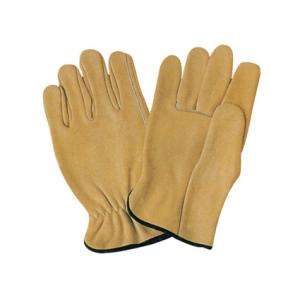 China straight thumb yellow cow grain leather protective Driver Gloves / Glove 12203 supplier