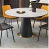 Cappellini Round Dining Room Furniture Set Metal Base Dining Table 150*75CM