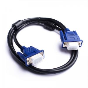 China OD6mm DB9 RS232 9 Pin VGA Cable Male To Female Vga Cable supplier