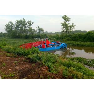 China Automatic Cutter Lake Plants Boats Water Hyacinth Grass Aquatic Weed Harvester For Sale wholesale