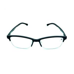 China Non Thermal Far Infrared Anti Reflection Eye Glasses Mens Half Rim Eyeglasses 54mm supplier