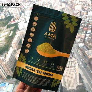 China Custom Digital Print Food Packaging Pouches For Morniga Leaf Powder supplier