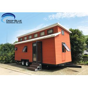 China Austrilia Standard Light Steel Prefabricated Tiny House On Wheels With WPC Board Wall supplier