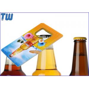 Bottle Opener Credit Card Full Color Printing Bear Company 128GB Thumb Drive
