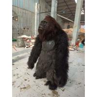 China Plush Furry Adult Realistic Halloween Costumes Mascot Animal Dress Suit Fursuit Gorilla on sale