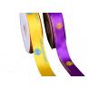 China Custom Printed Christmas Satin Ribbon , Polyester Grosgrain Ribbon Graphic Design wholesale