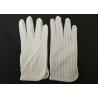 China Micro Fiber Palm Anti Static Gloves 75D Non Toxic Materials With Polyester Binding wholesale