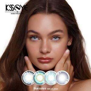 Soft Gem Sapphire Blue Contact Lenses Natural Color Lenses 1 Year