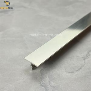 China Floor Tile Accessories Silver Carpet Edge Trim , Alloy 6063 Material supplier