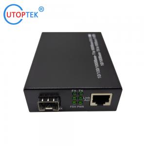 China 10/100Mbps RJ45 to SFP Fiber optical Media Converter Wholesale Chinese factory media converter price supplier