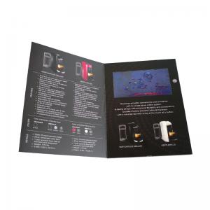 China Matte Lamination LCD Video Brochure VS Printed Book Makes Your Business More Easy supplier
