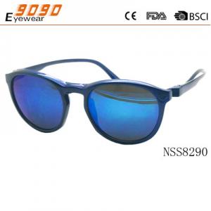 China New style round  fashion  sports sunglasses ,made of plastic , Lens with Flash Mirror supplier