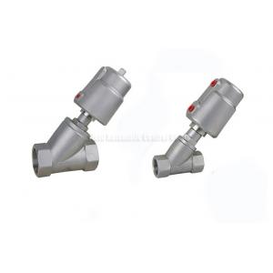 China DN10~DN80 Stainless Steel Piston Angle Seat Valve With Stainless Steel Actuator supplier
